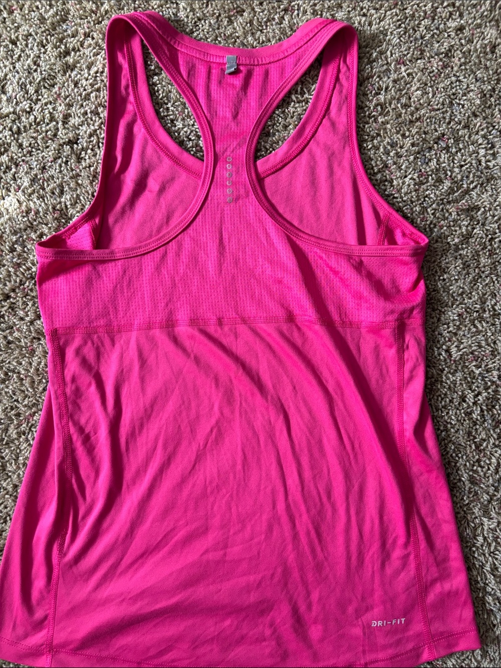 Nike Running Dri-FIT Hot Pink Racerback Tank Top - Women's Medium - Picture 2 of 5